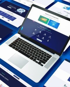 website design on laptop