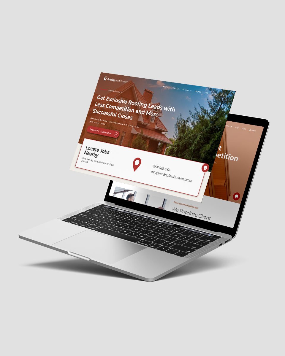 A laptop and tablet displaying a website design, showcasing a modern and sleek digital interface.