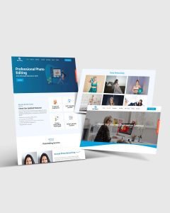 Website design for a company showcasing modern layout, sleek graphics, and user-friendly interface.