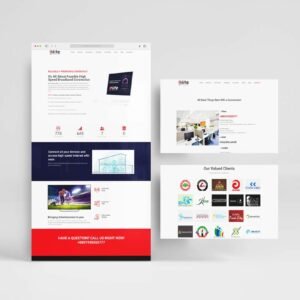 webpage design mockup