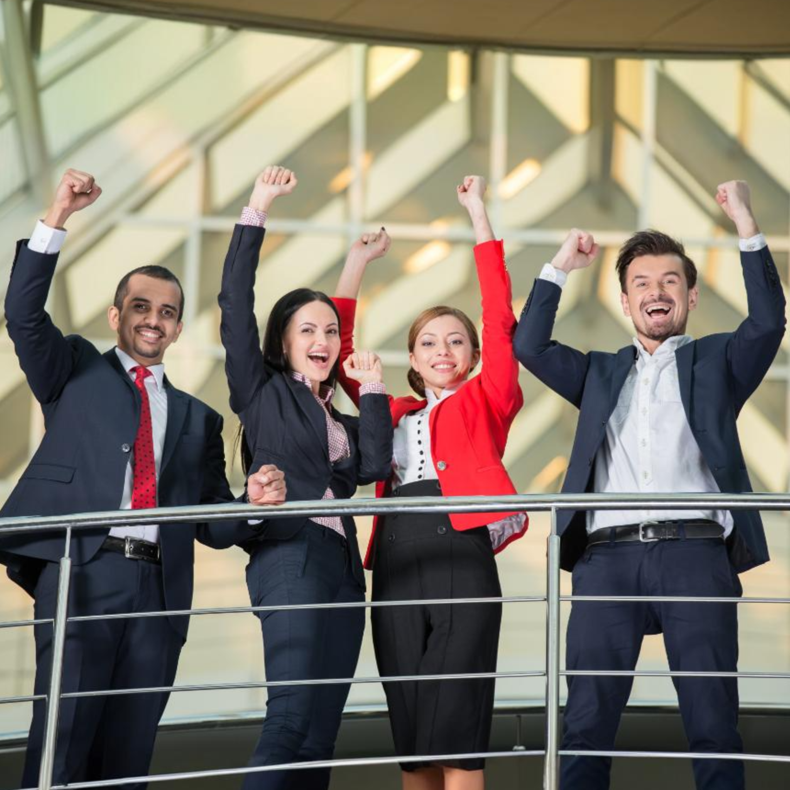 a team celebrated their winging